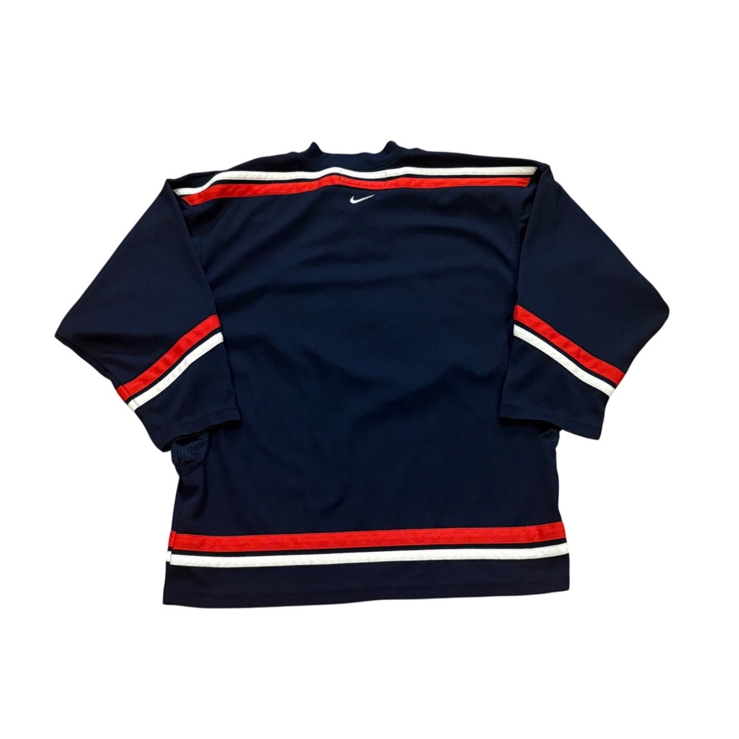 Nike Team USA Hockey Stitched Blue Hockey Jersey Youth Size Medium