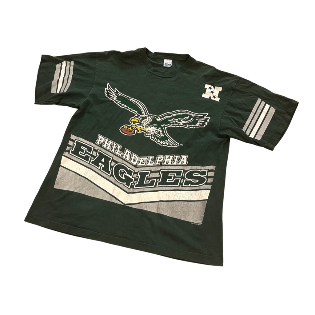 Vintage 1995 Salem Sportswear Philadelphia Eagles Double Sided AOP T-Shirt 2XL