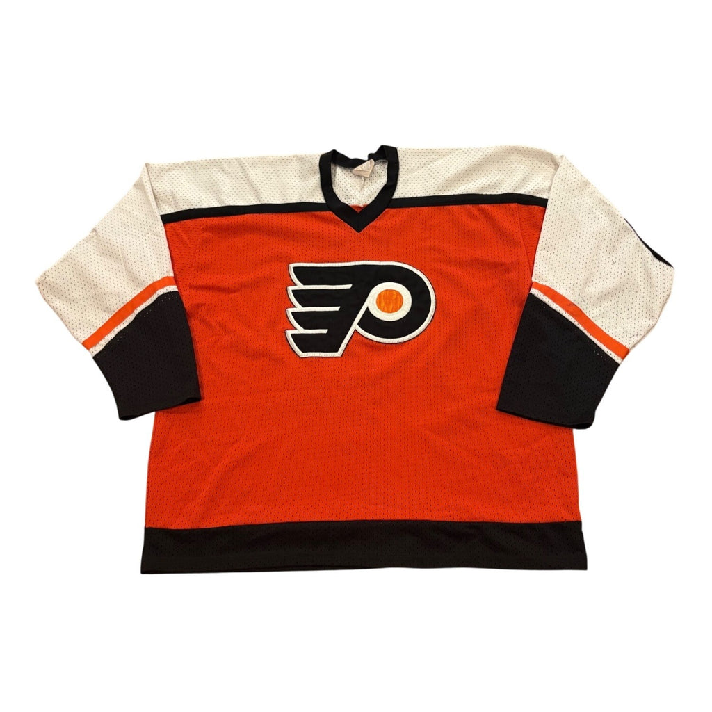Vintage CCM Philadelphia Flyers Barry Ashbee #4 Stitched NHL Hockey Jersey XL