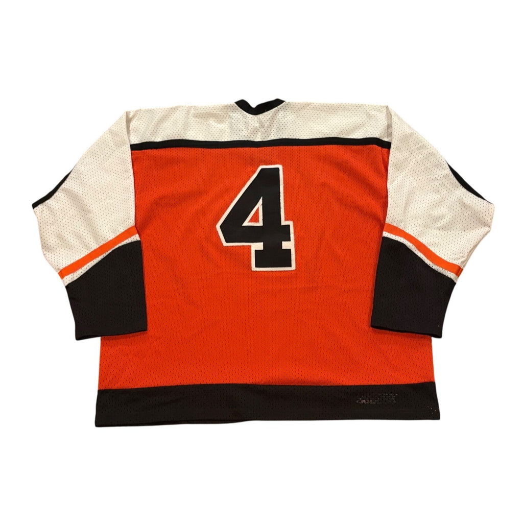 Vintage CCM Philadelphia Flyers Barry Ashbee #4 Stitched NHL Hockey Jersey XL
