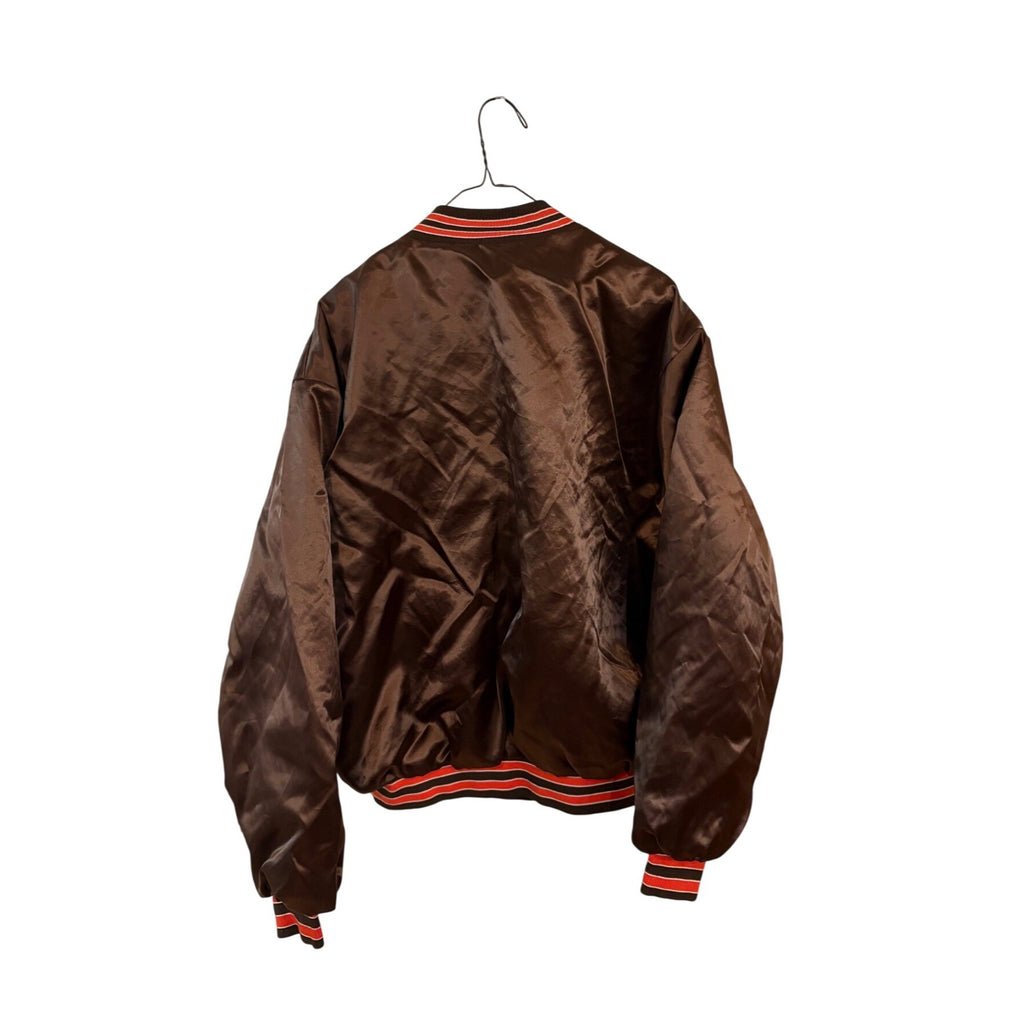 Vintage 80s Swingster Cleveland Browns NFL Football Satin Jacket Men's XL