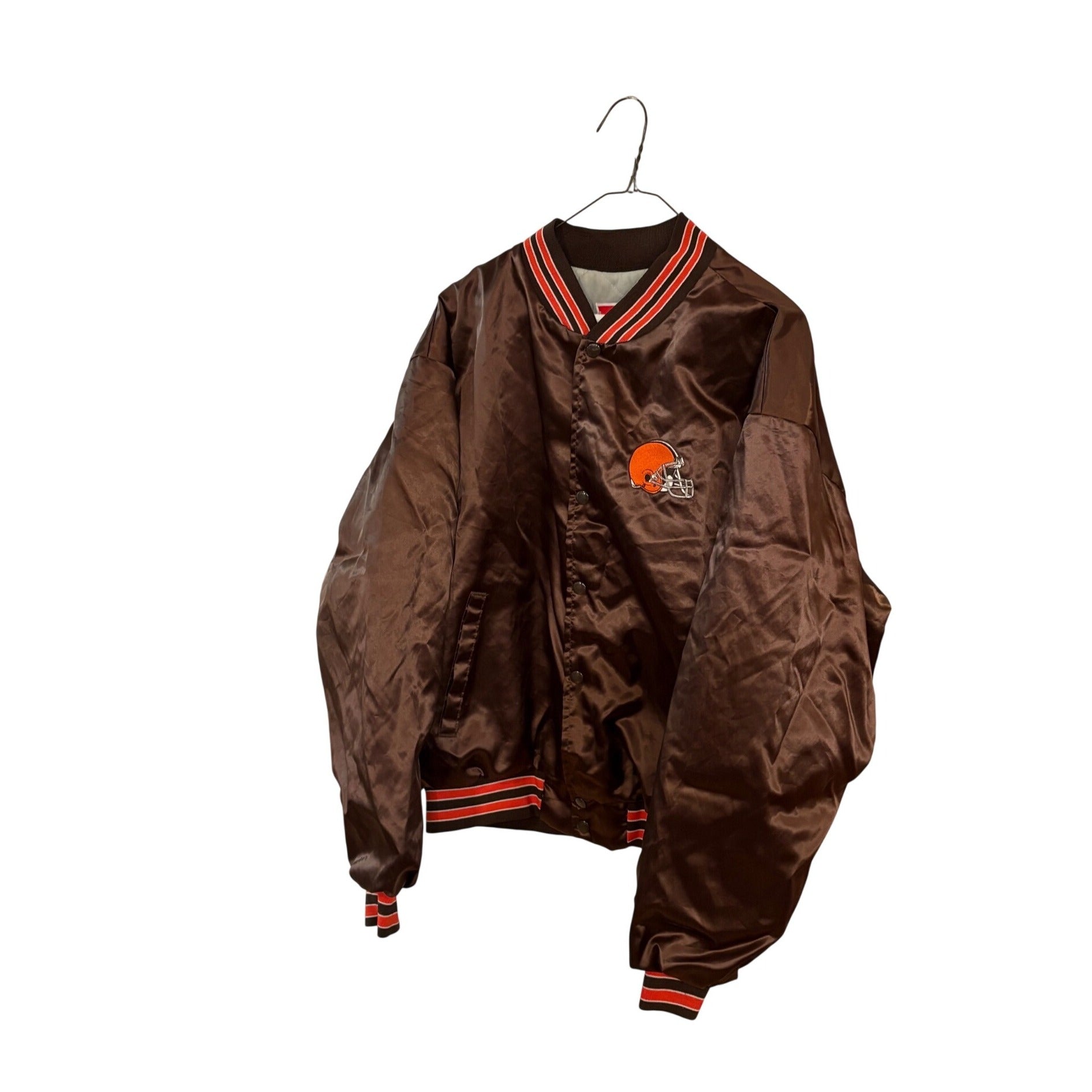 Vintage 80s Swingster Cleveland Browns NFL Football Satin Jacket Men's XL
