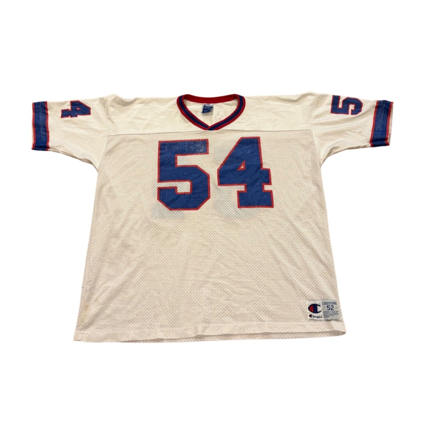 Vintage 90's Champion Buffalo Bills Chris Spielman #54 NFL Jersey Men's Size 52