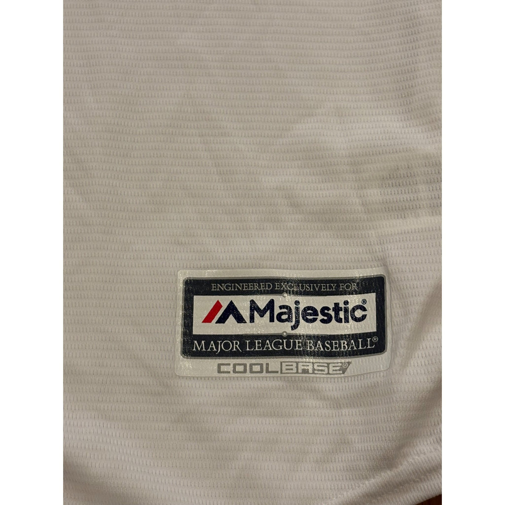 Majestic Milwaukee Brewers Cool Base MLB Baseball White Men's Size Large NEW