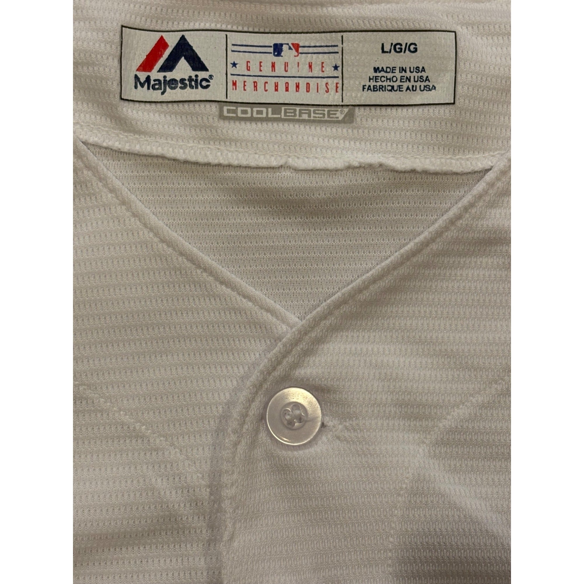 Majestic Milwaukee Brewers Cool Base MLB Baseball White Men's Size Large NEW