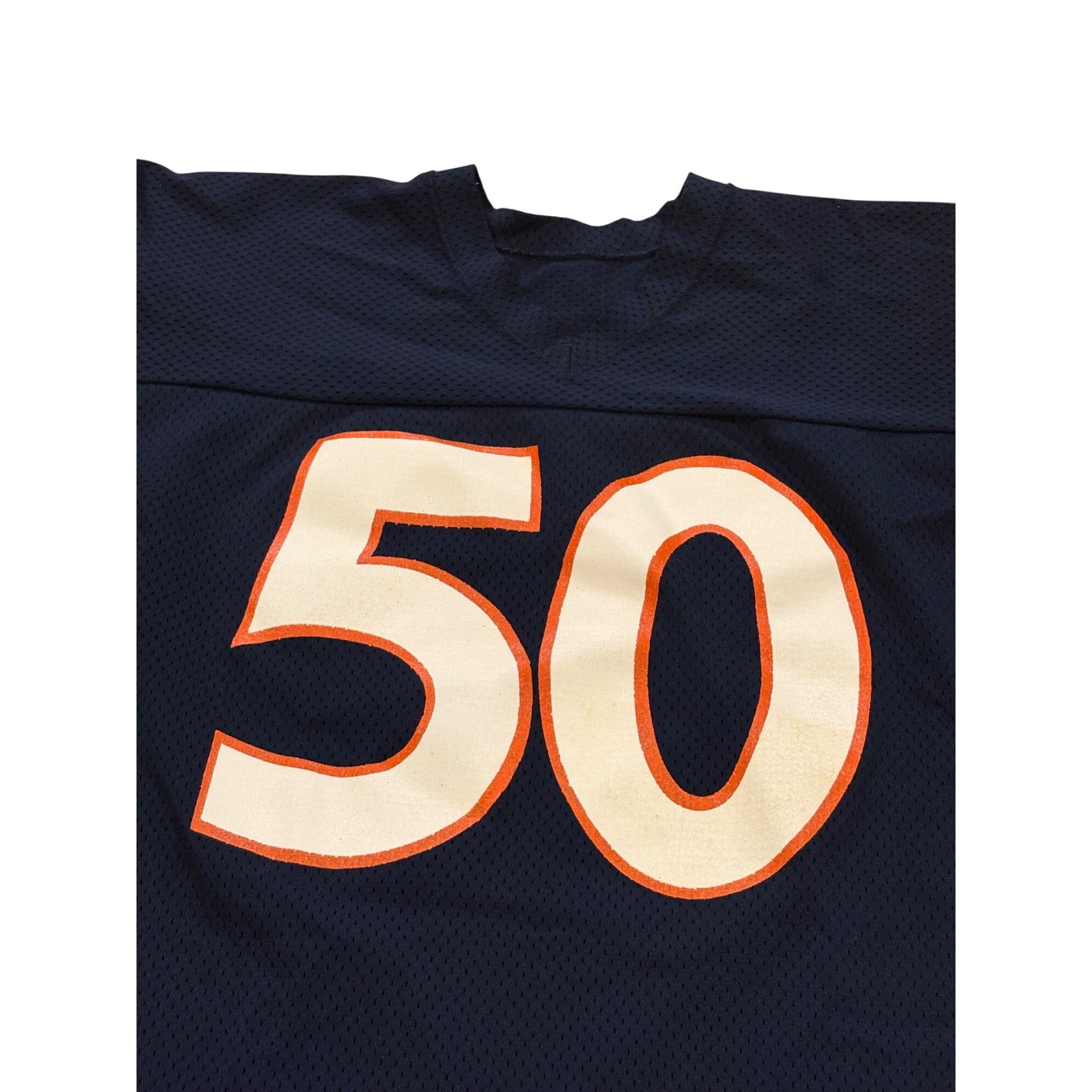 Vintage 80s Champion Mike Singletary #50 NFL Football Jersey Navy Blue Large