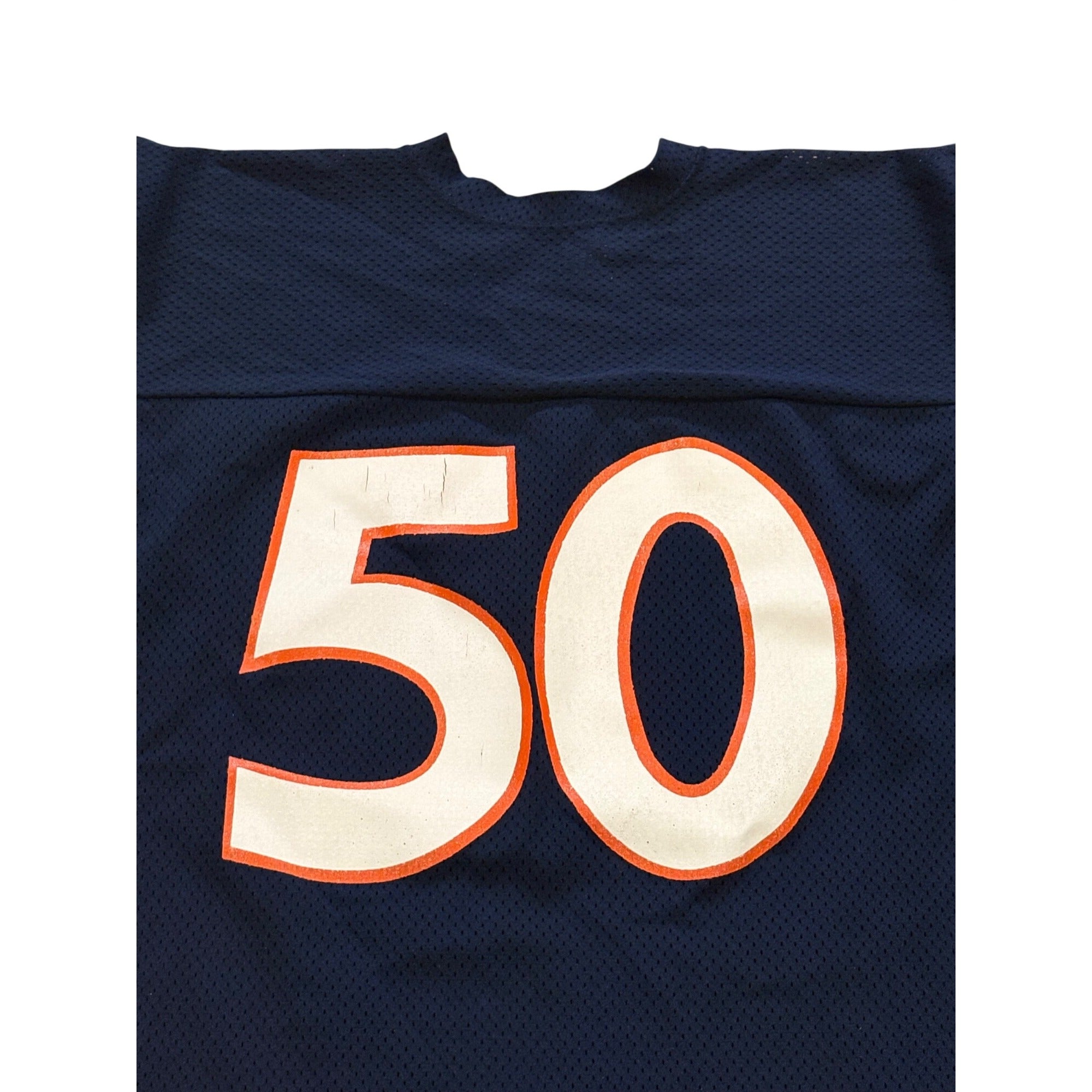 Vintage 80s Champion Mike Singletary #50 NFL Football Jersey Navy Blue Large