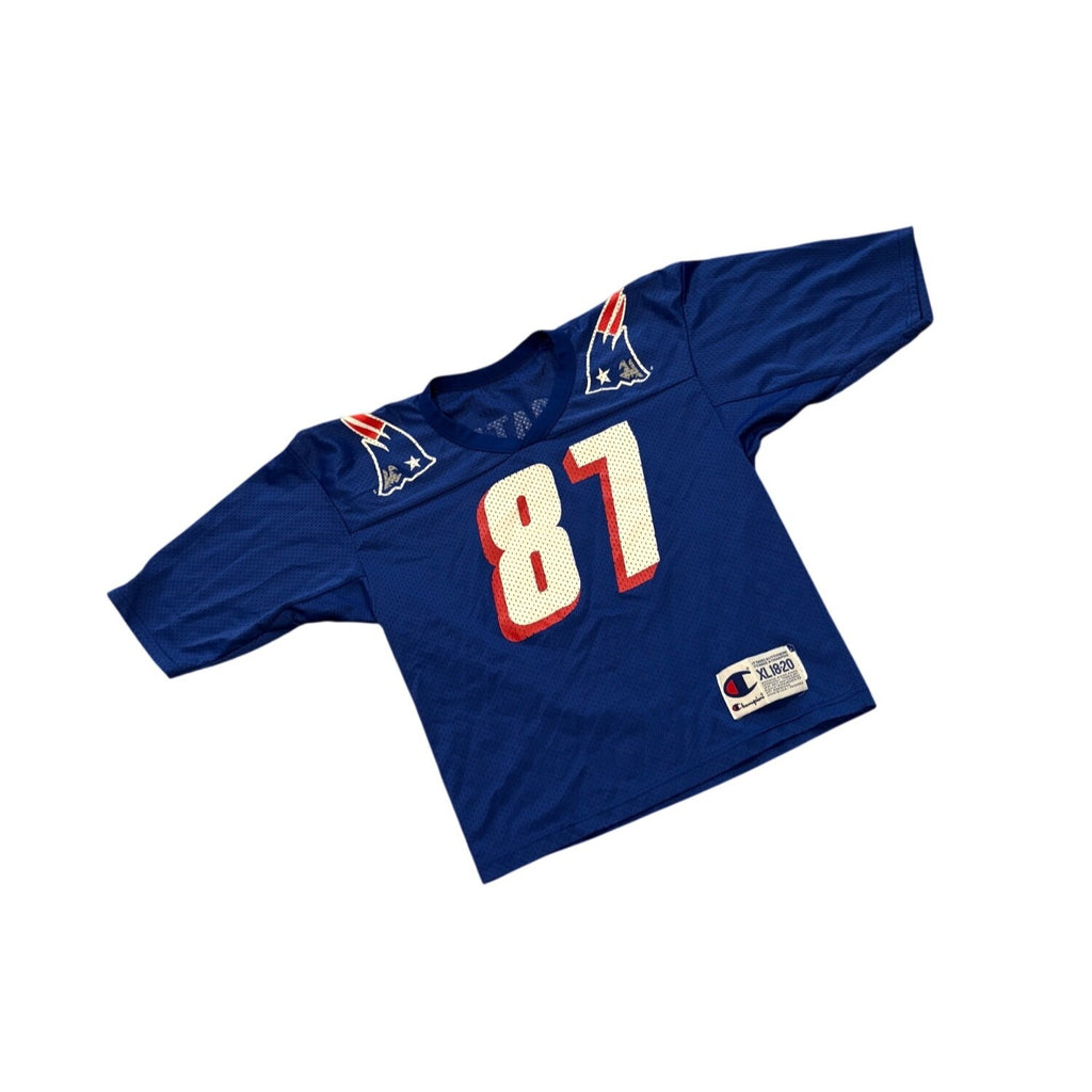 Vintage 90s Champion New England Patriots Ben Coates #87 NFL Jersey Youth XL