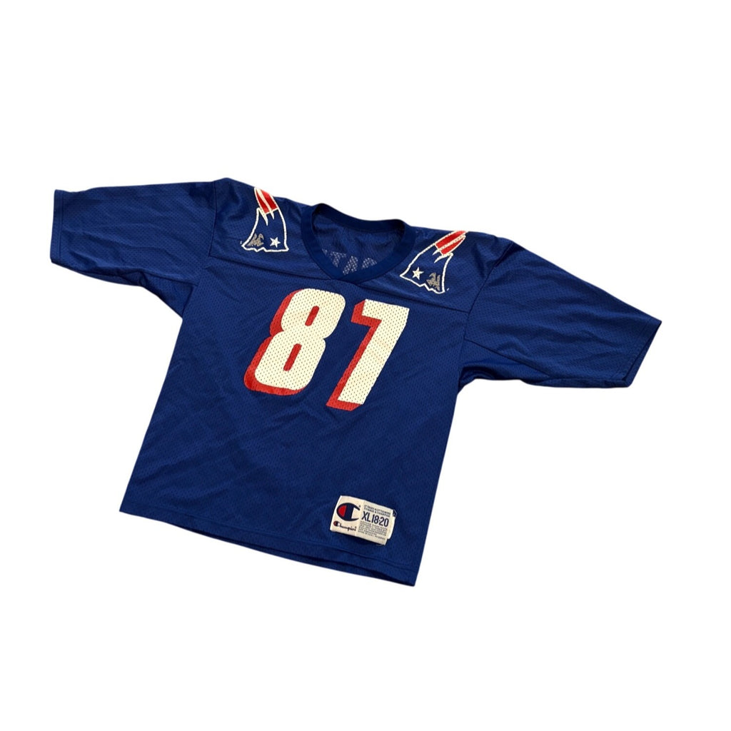 Vintage 90s Champion New England Patriots Ben Coates #87 NFL Jersey Youth XL