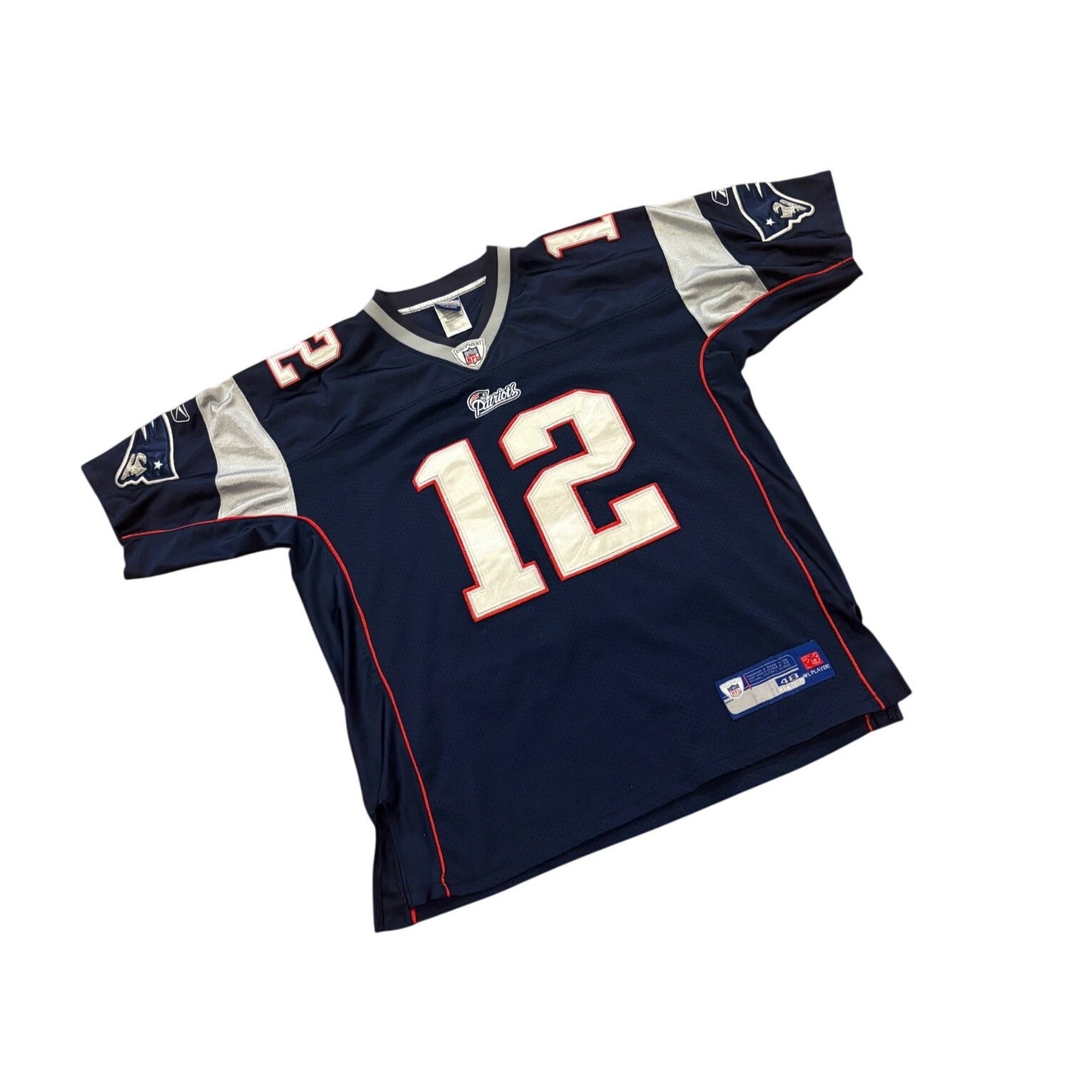 Reebok New England Patriots Tom Brady #12 Stitched NFL Football Jersey Men's 48