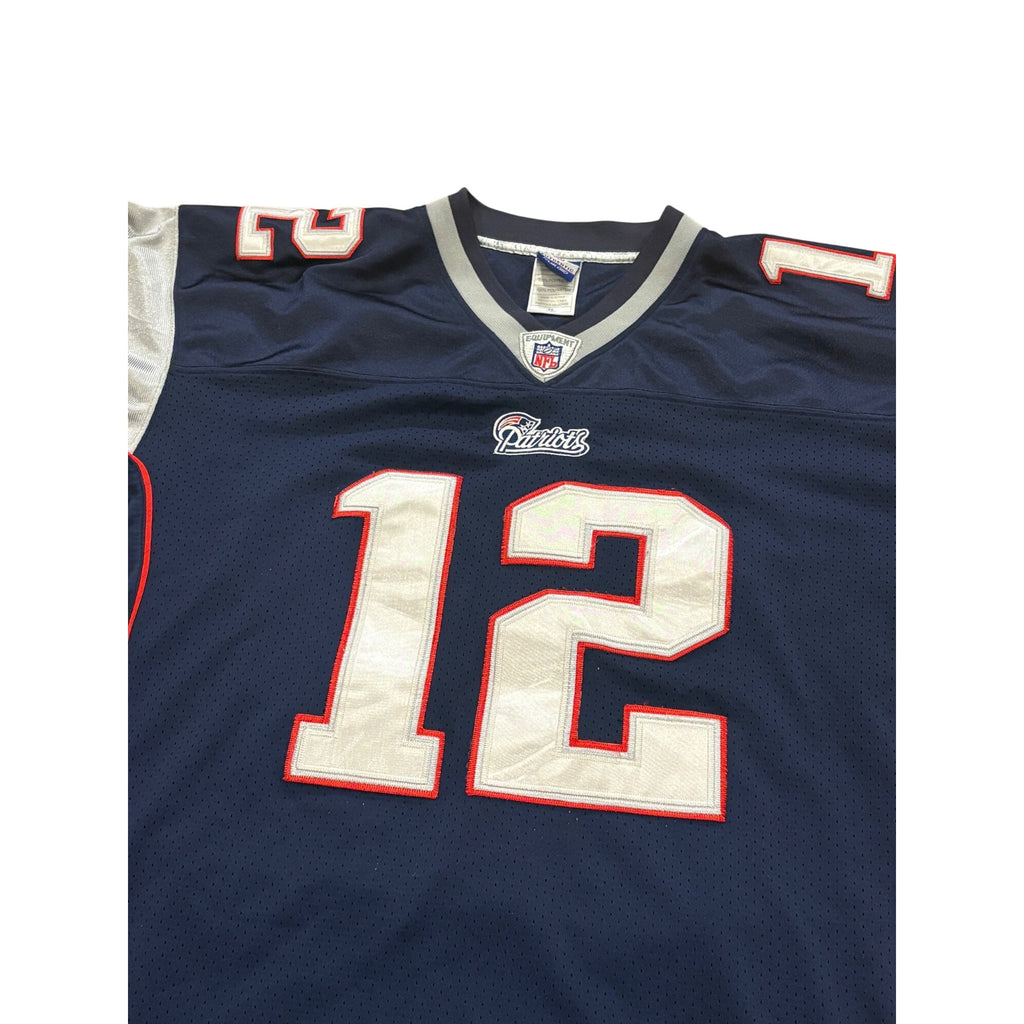 Reebok New England Patriots Tom Brady #12 Stitched NFL Football Jersey Men's 48
