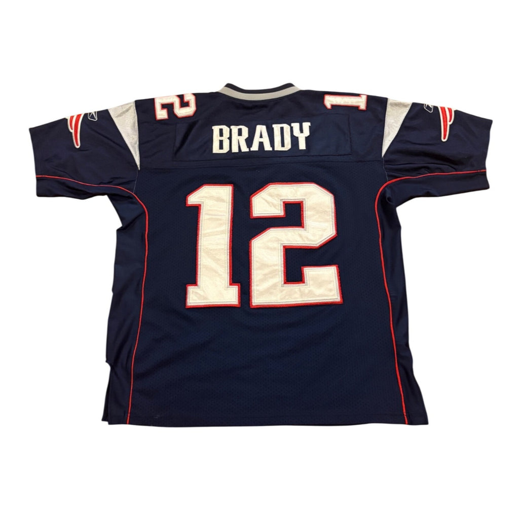 Reebok New England Patriots Tom Brady #12 Stitched NFL Football Jersey Men's 48
