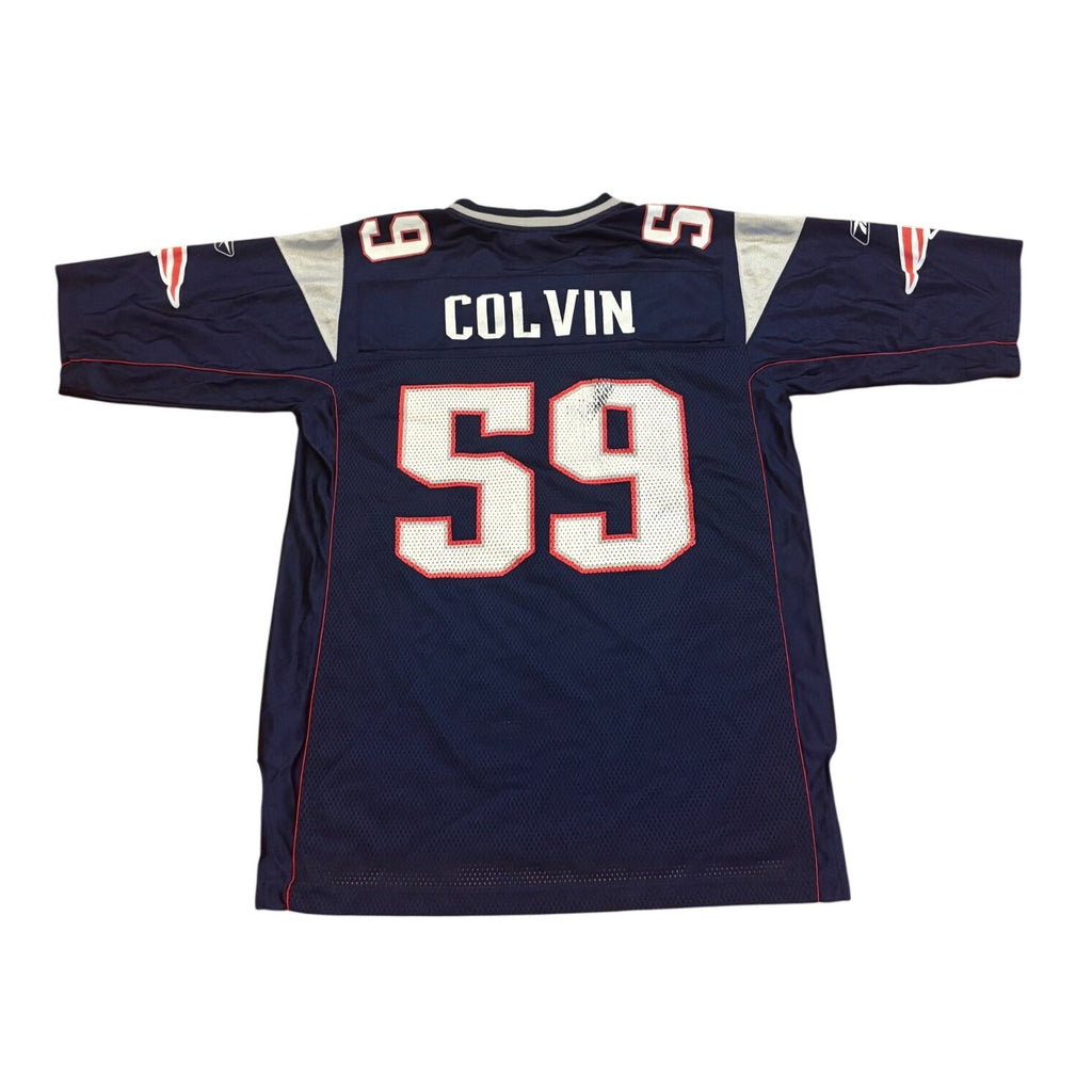 Reebok New England Patriots Rosevelt Colvin #59 NFL Football Jersey Men's Medium