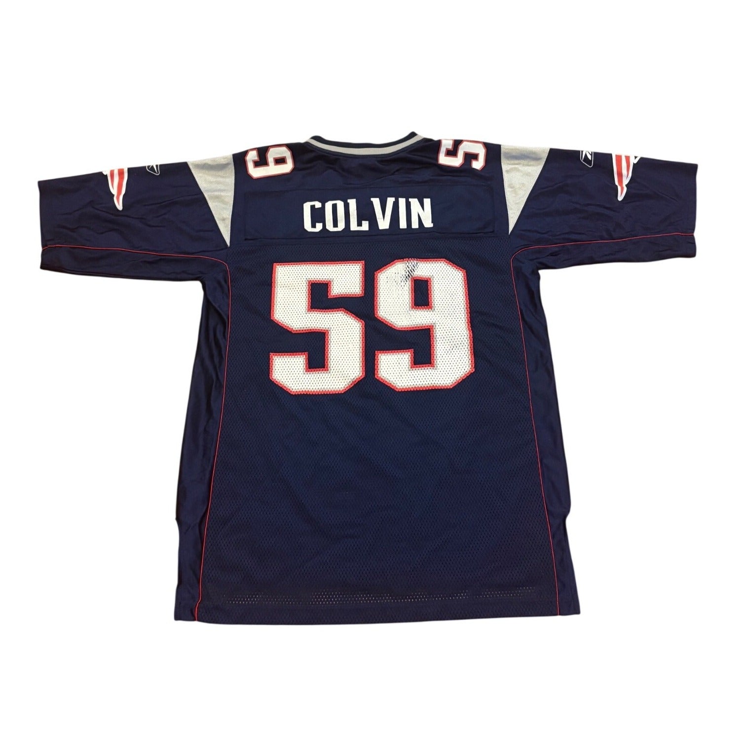 Reebok New England Patriots Rosevelt Colvin #59 NFL Football Jersey Men's Medium
