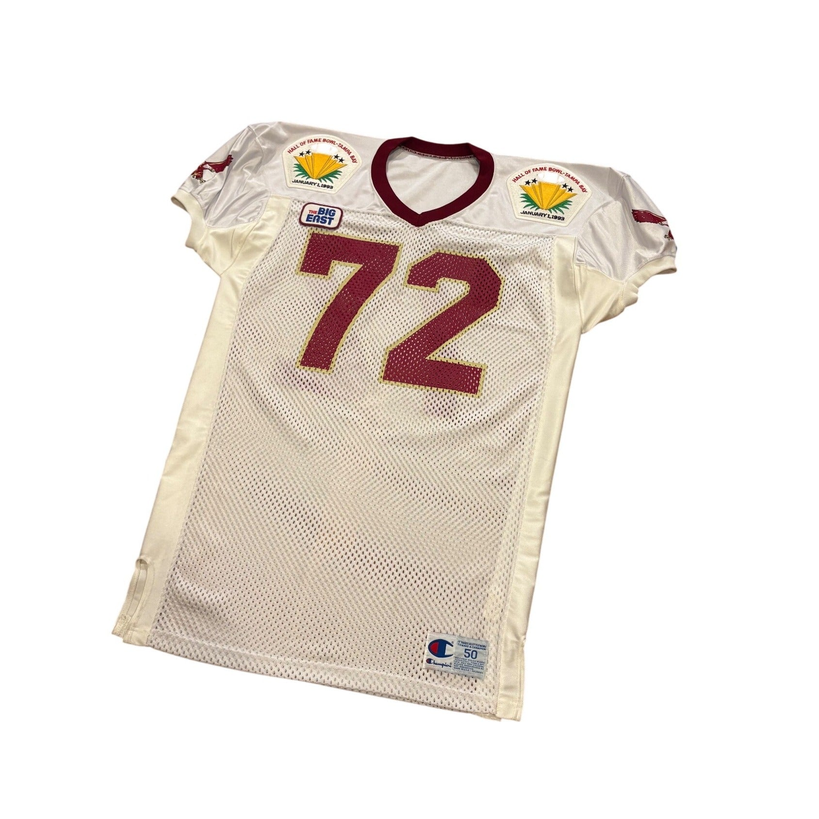 Vintage Champion Boston College #72 1993 Hall of Fame Bowl Team Issued Jersey 50