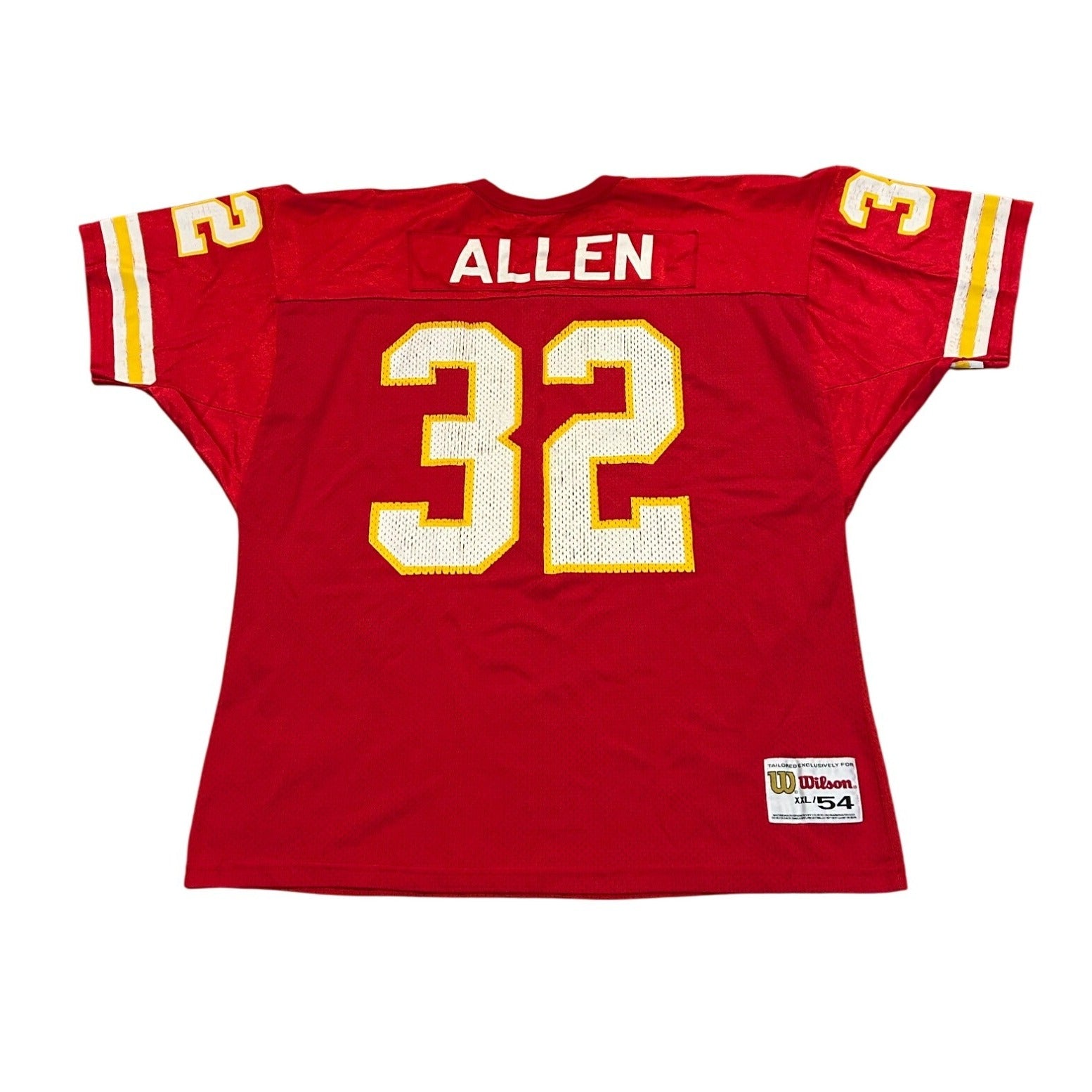 Vintage 1990's Wilson Kansas City Chiefs Marcus Allen #32 NFL Jersey Men's 2XL