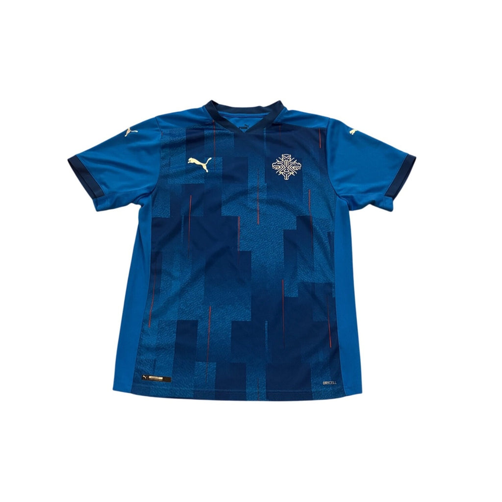 Puma 2020 Iceland National Football Team Home Kit Soccer Jersey Men's Medium
