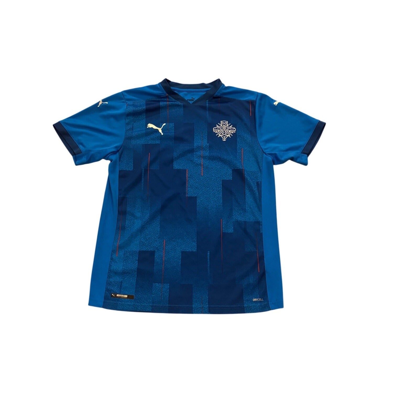 Puma 2020 Iceland National Football Team Home Kit Soccer Jersey Men's Medium