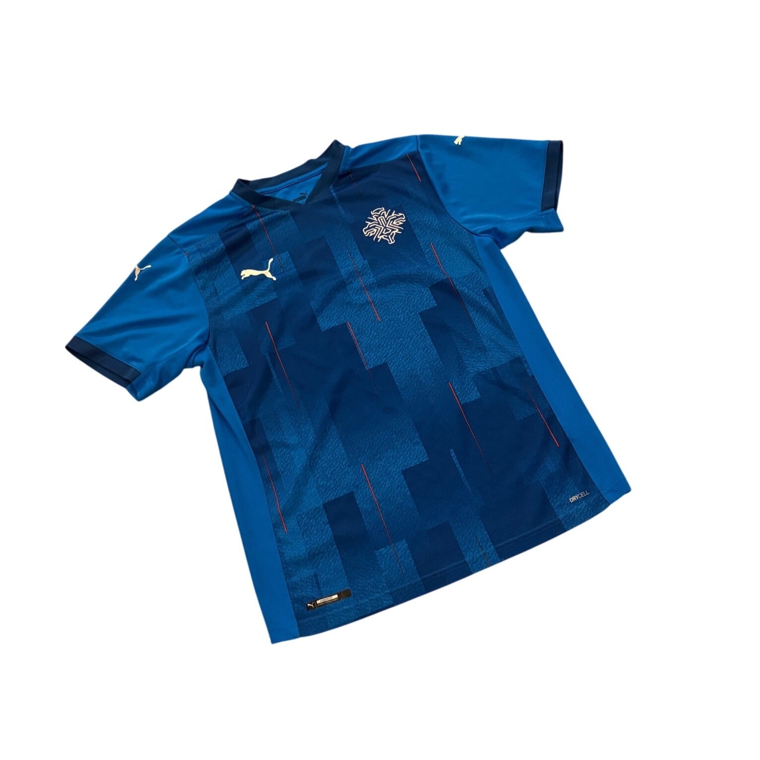 Puma 2020 Iceland National Football Team Home Kit Soccer Jersey Men's Medium
