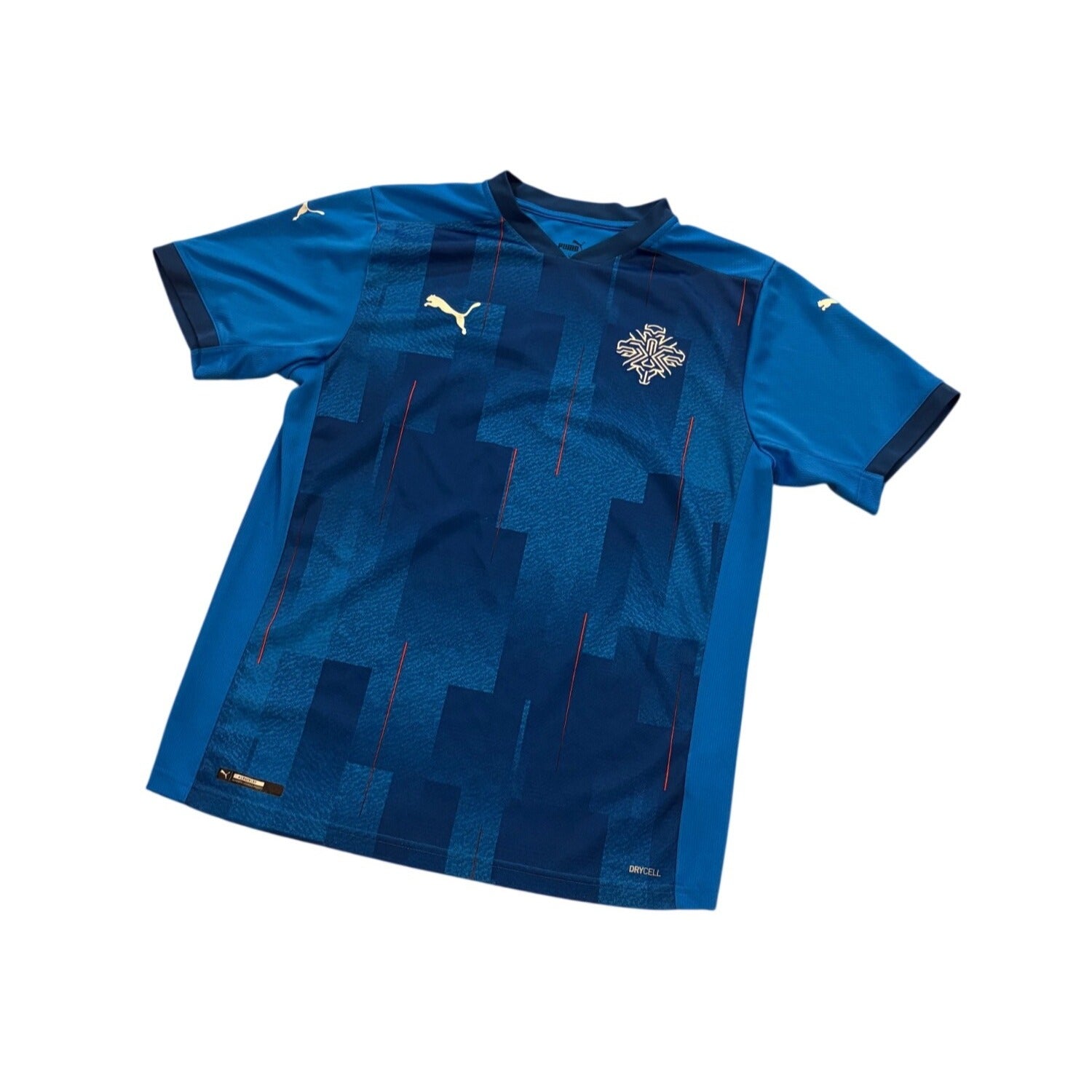 Puma 2020 Iceland National Football Team Home Kit Soccer Jersey Men's Medium