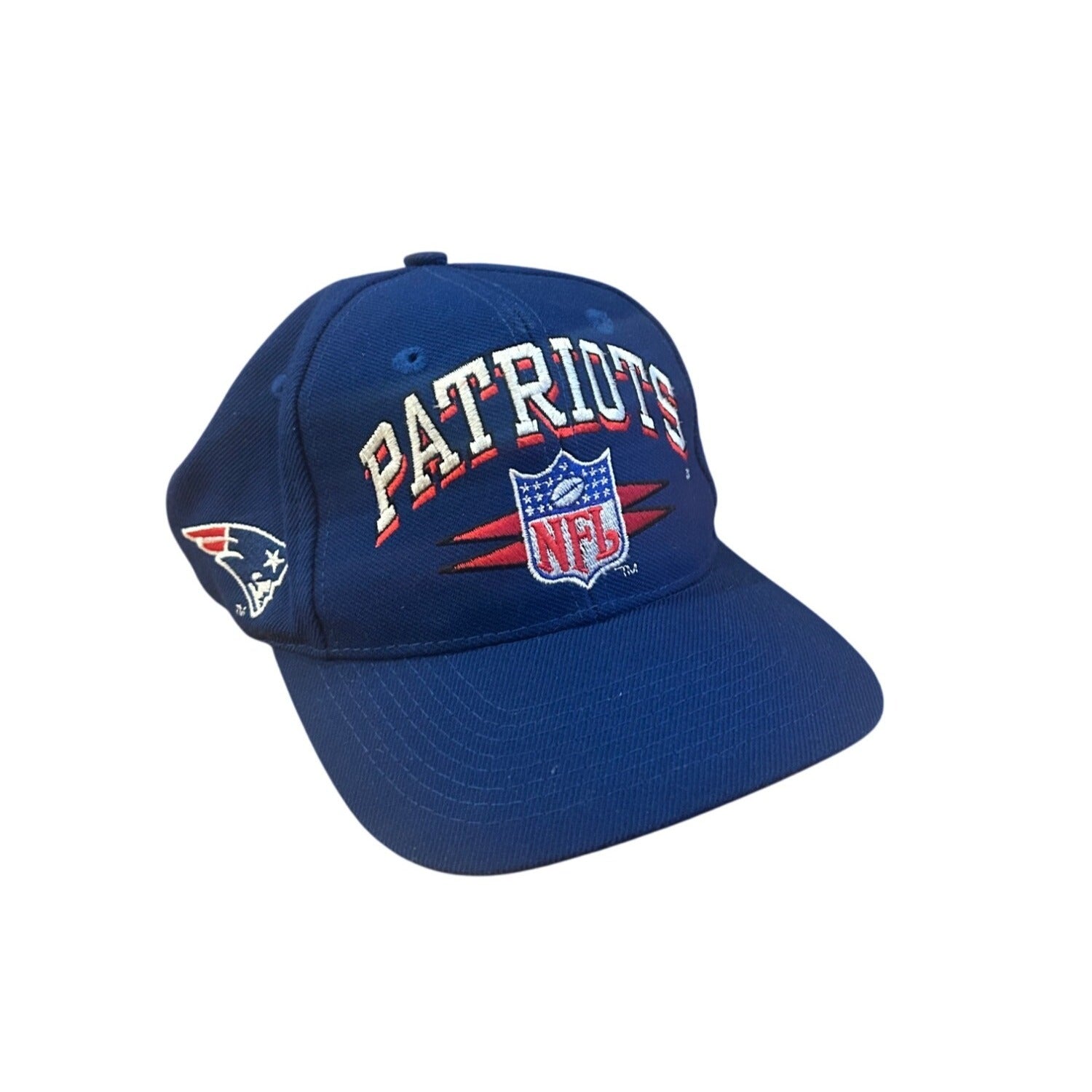 Vintage 1990's New England Patriots NFL Logo Athletic Diamond Spike Snapback Hat