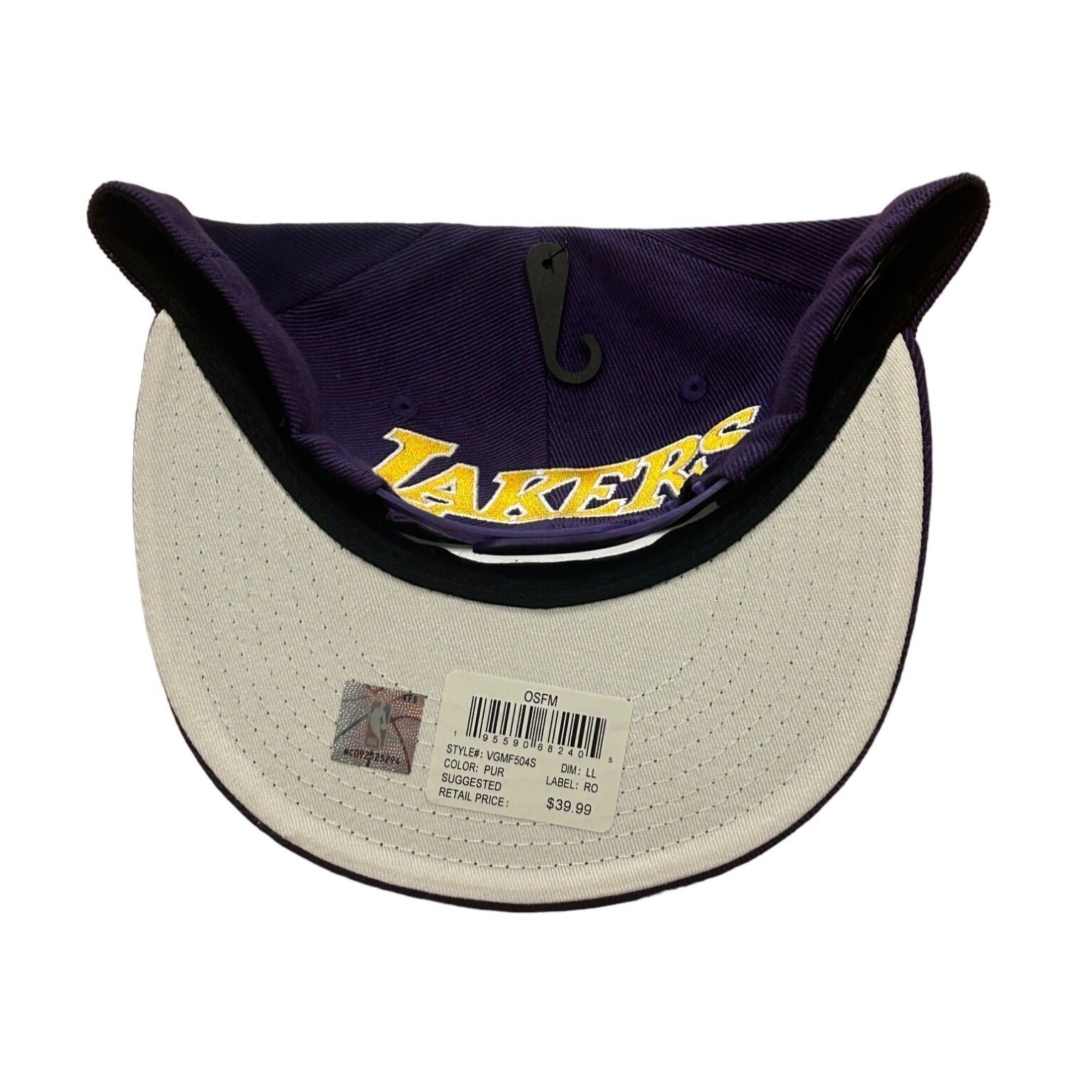 Los Angeles Lakers Ultra Game NBA Purple Snapback Hat OSFA Brand New with Tags