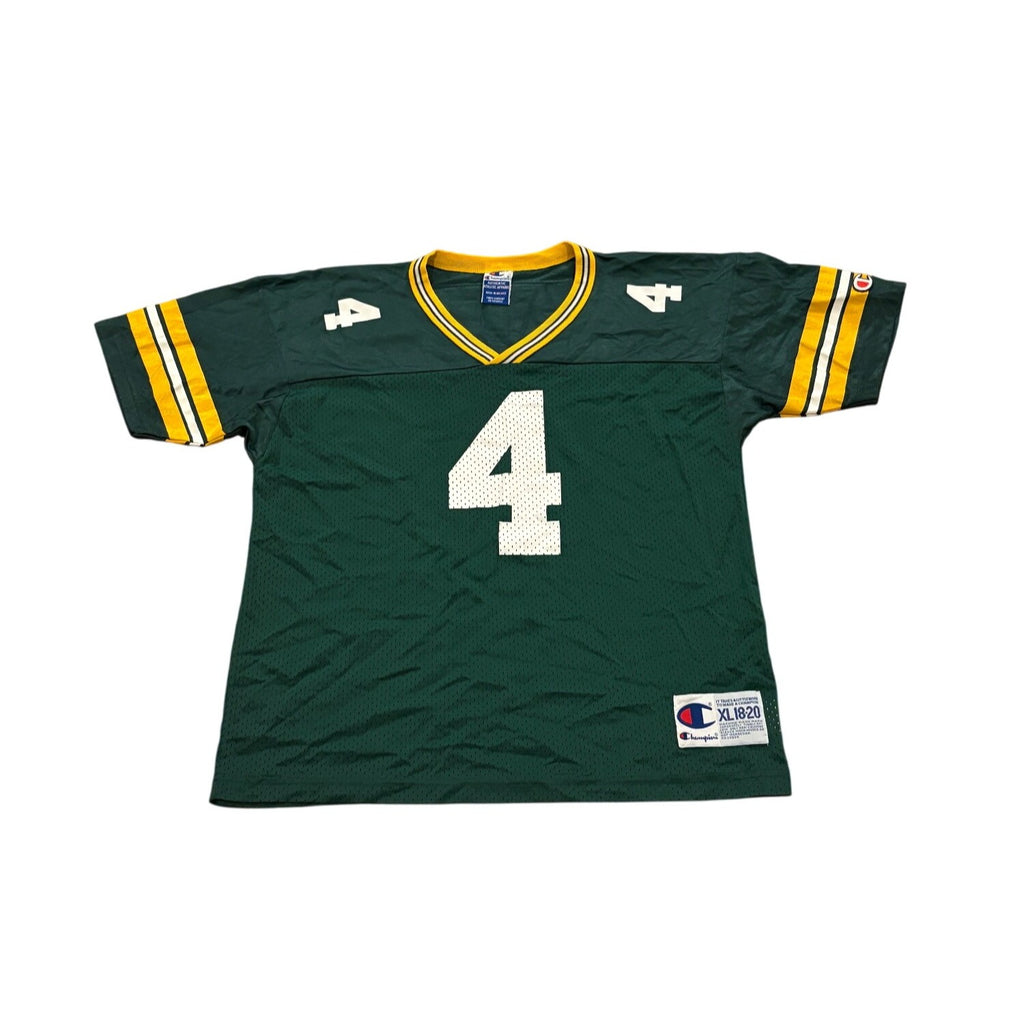 Vintage Champion Green Bay Packers Brett Favre #4 NFL Jersey Youth Size XL 18-20