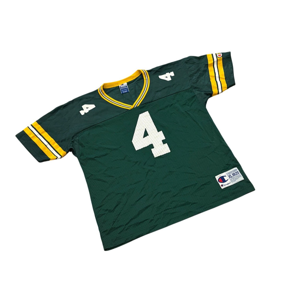 Vintage Champion Green Bay Packers Brett Favre #4 NFL Jersey Youth Size XL 18-20