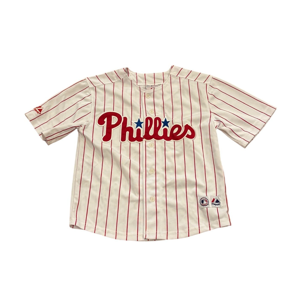 Majestic Philadelphia Phillies Chase Utley #26 MLB Baseball Jersey Youth Small 8