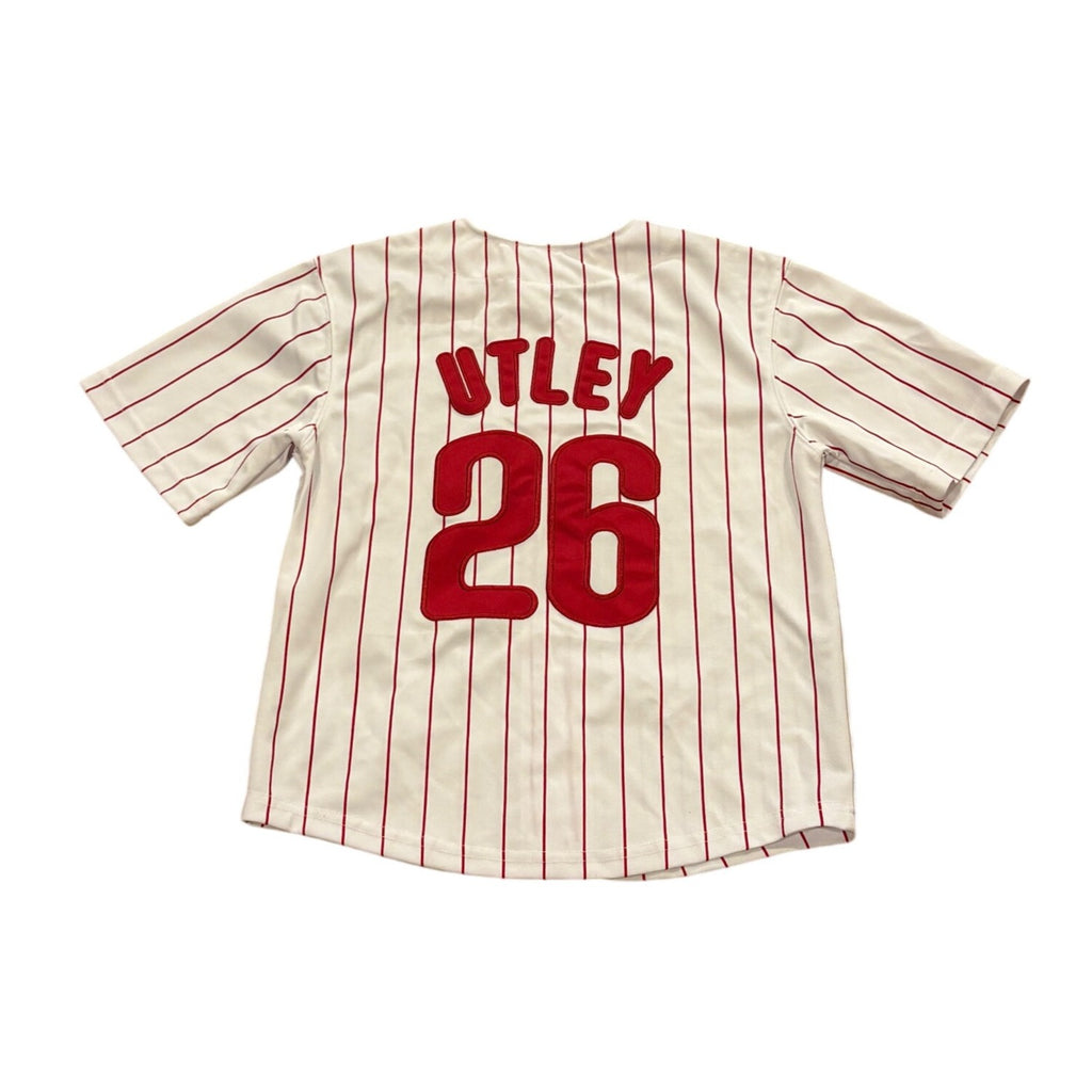 Majestic Philadelphia Phillies Chase Utley #26 MLB Baseball Jersey Youth Small 8