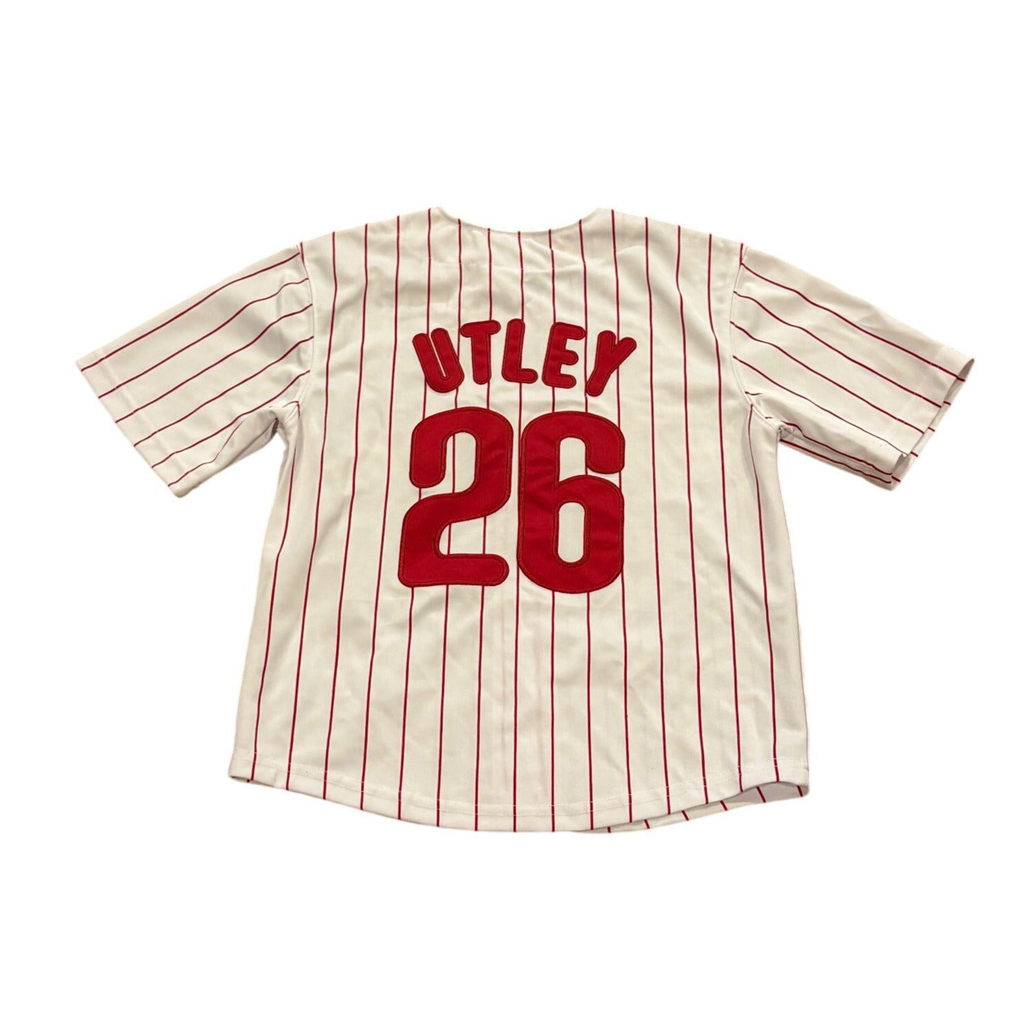Majestic Philadelphia Phillies Chase Utley #26 MLB Baseball Jersey Youth Small 8