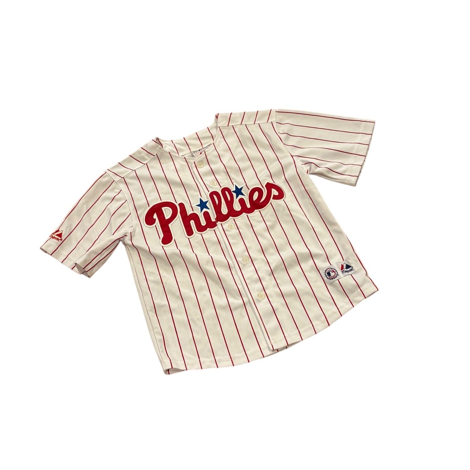Majestic Philadelphia Phillies Chase Utley #26 MLB Baseball Jersey Youth Small 8