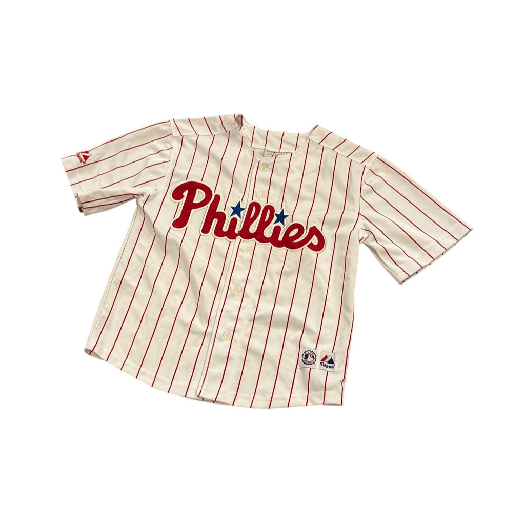 Majestic Philadelphia Phillies Chase Utley #26 MLB Baseball Jersey Youth Small 8
