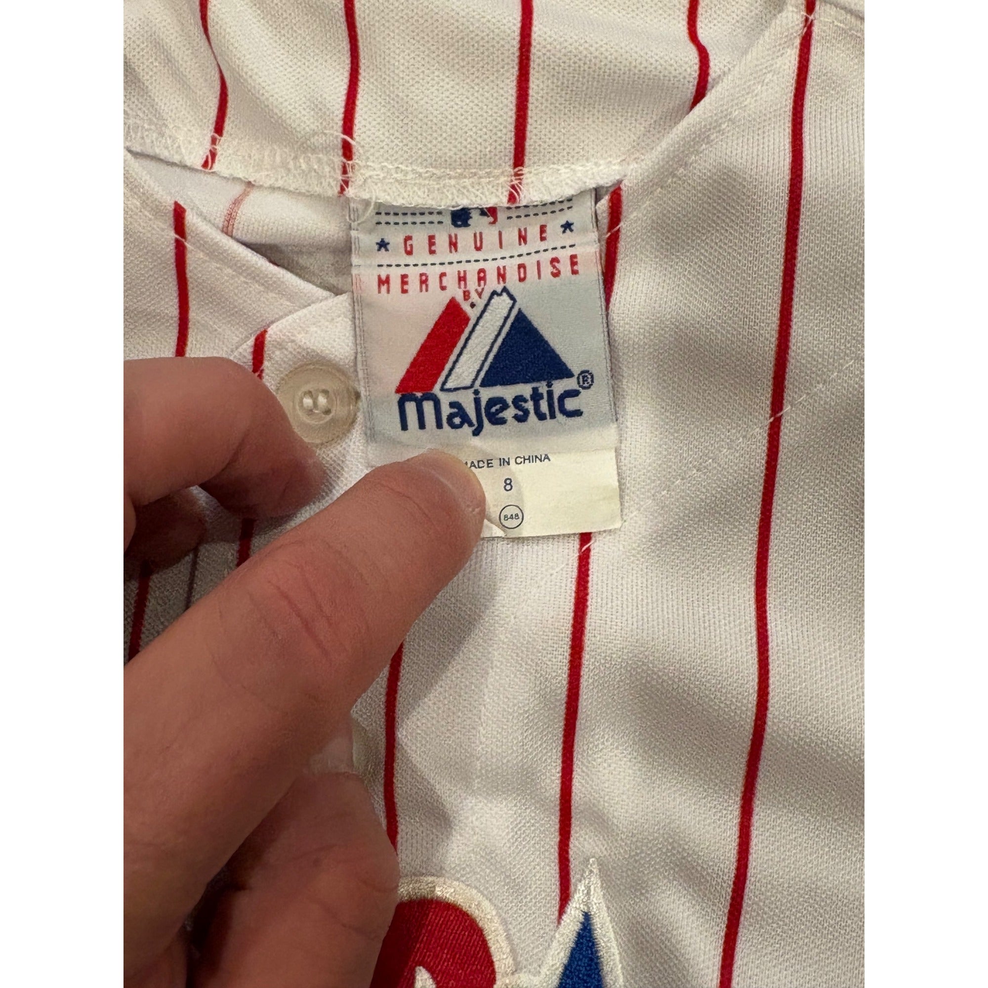 Majestic Philadelphia Phillies Chase Utley #26 MLB Baseball Jersey Youth Small 8