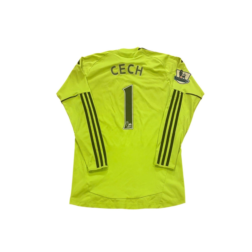 Adidas 2010-11 Chelsea FC Petr Cech #1 Goalkeeper Kit Soccer Jersey Men's Small
