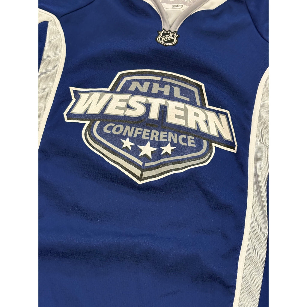 Reebok Dallas 2007 NHL Western Conference All Star Hockey Jersey Blue Youth L/XL