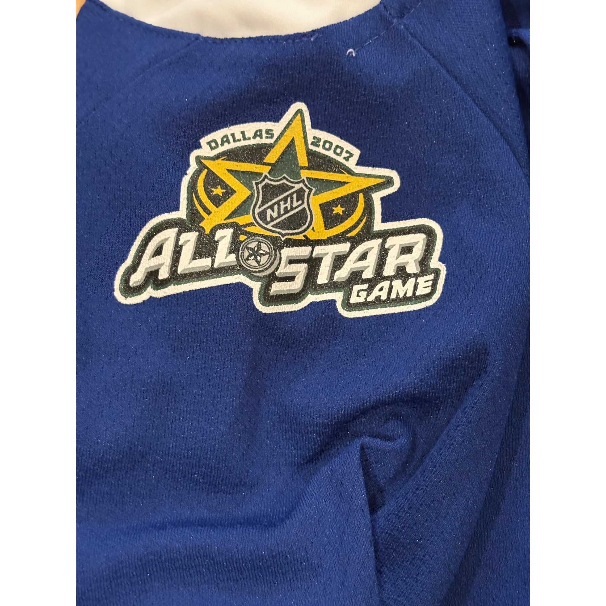 Reebok Dallas 2007 NHL Western Conference All Star Hockey Jersey Blue Youth L/XL