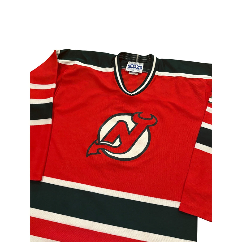 Vintage 80s Gerry Cosby CCM New Jersey Devils Kirk Muller #9 NHL Hockey Jersey M
