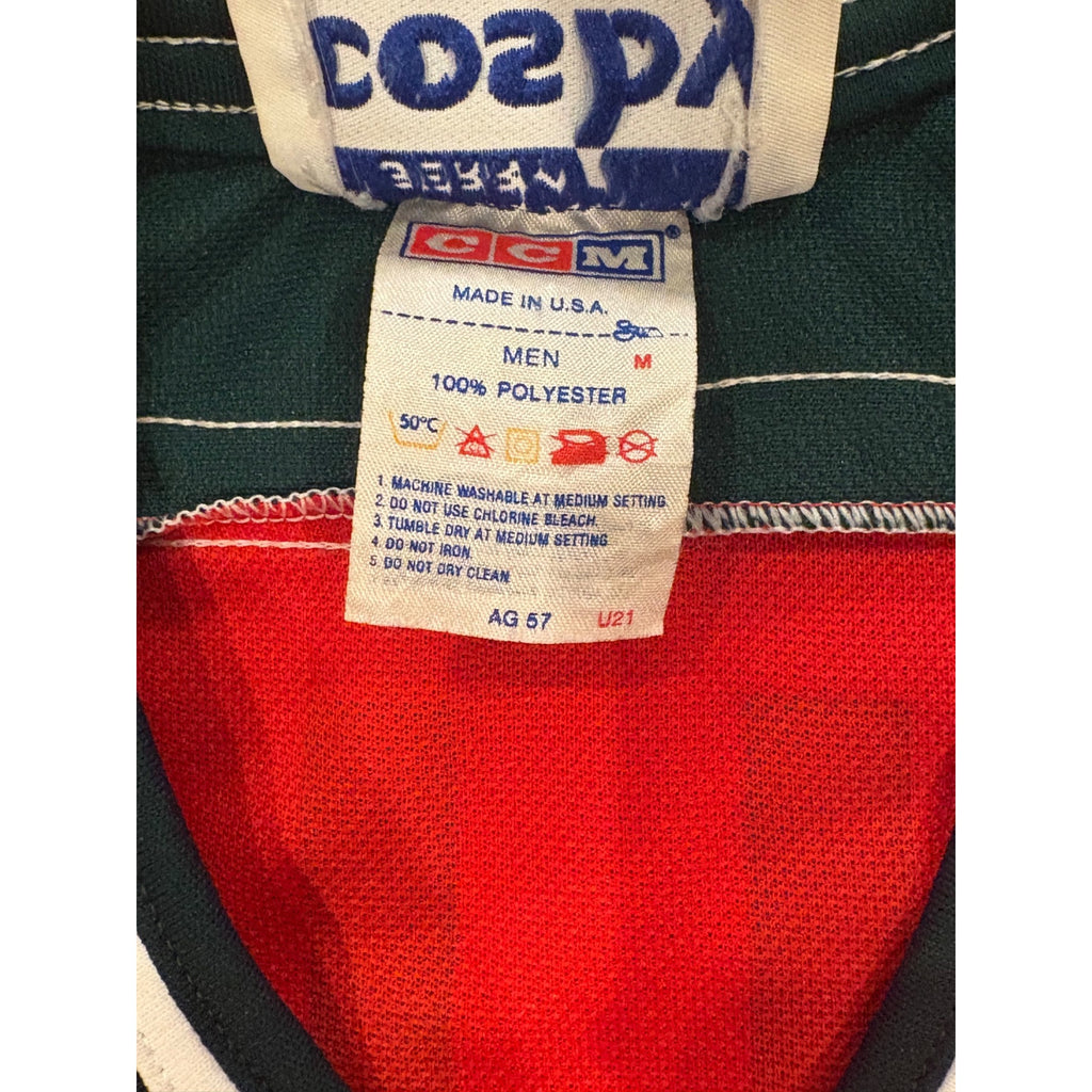 Vintage 80s Gerry Cosby CCM New Jersey Devils Kirk Muller #9 NHL Hockey Jersey M