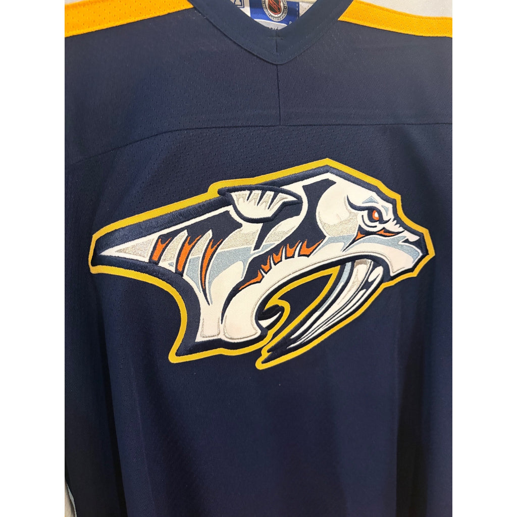 Vintage 90s CCM Air-Knit Nashville Predators Stitched NHL Hockey Jersey Men's XL