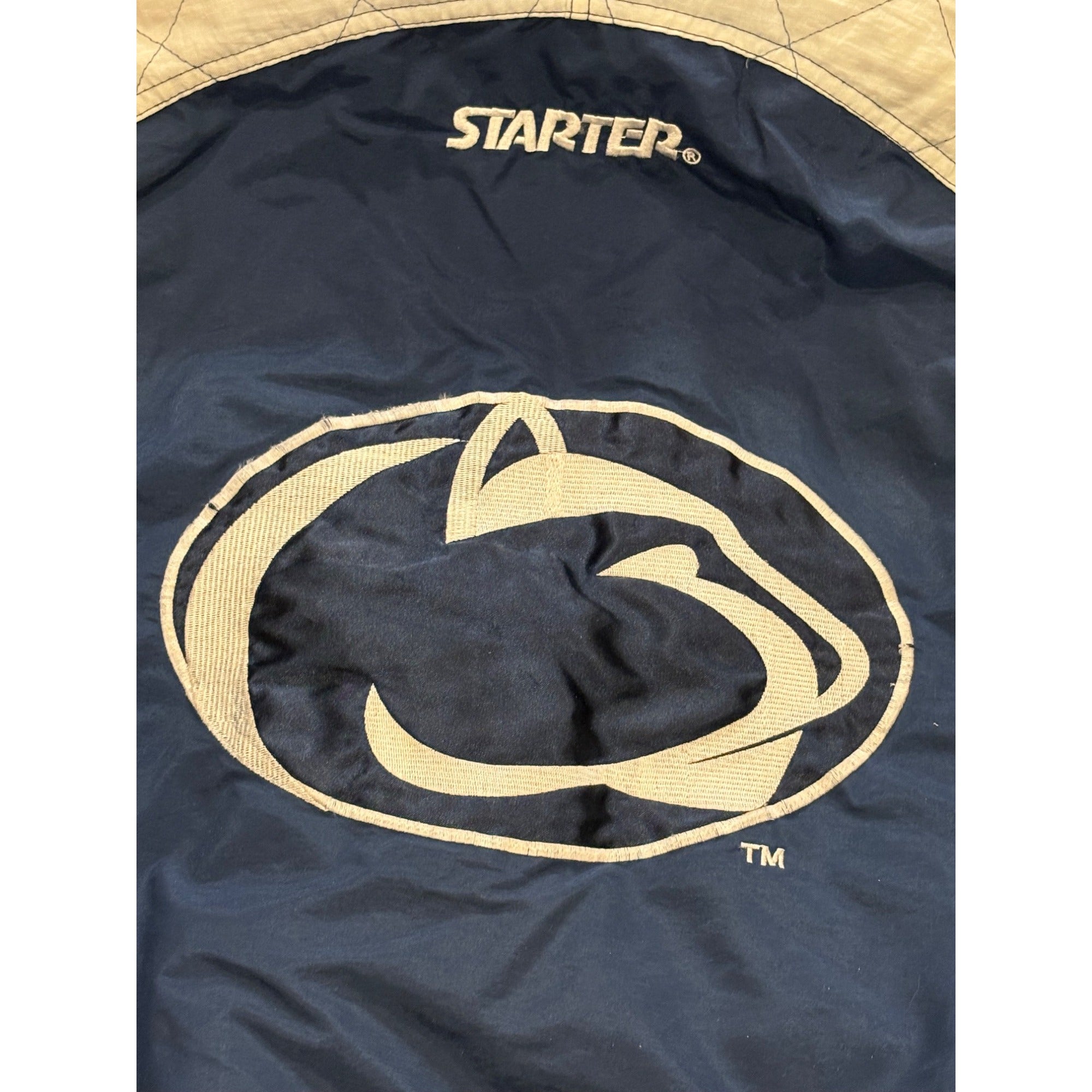 Vintage 1990's Starter Penn State Nittany Lions Hooded Puffer Jacket Men's XL