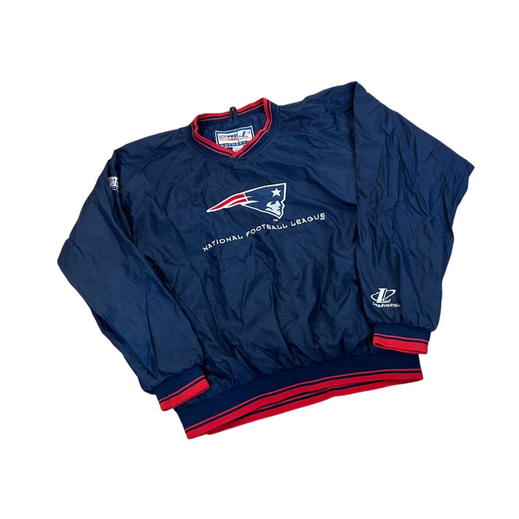Vintage 1990's New England Patriots Logo Athletic NFL Pro Line Windbreaker XL