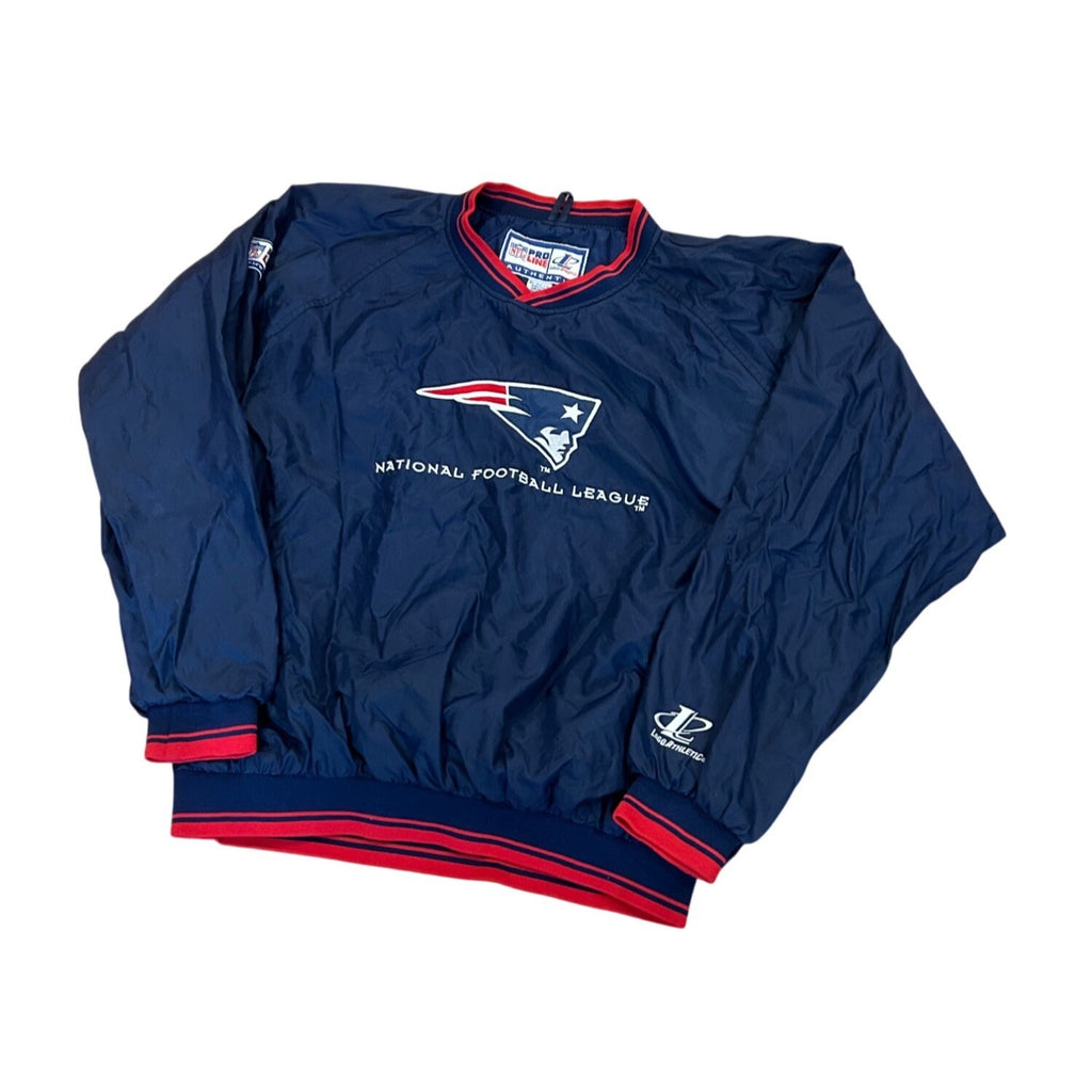 Vintage 1990's New England Patriots Logo Athletic NFL Pro Line Windbreaker XL