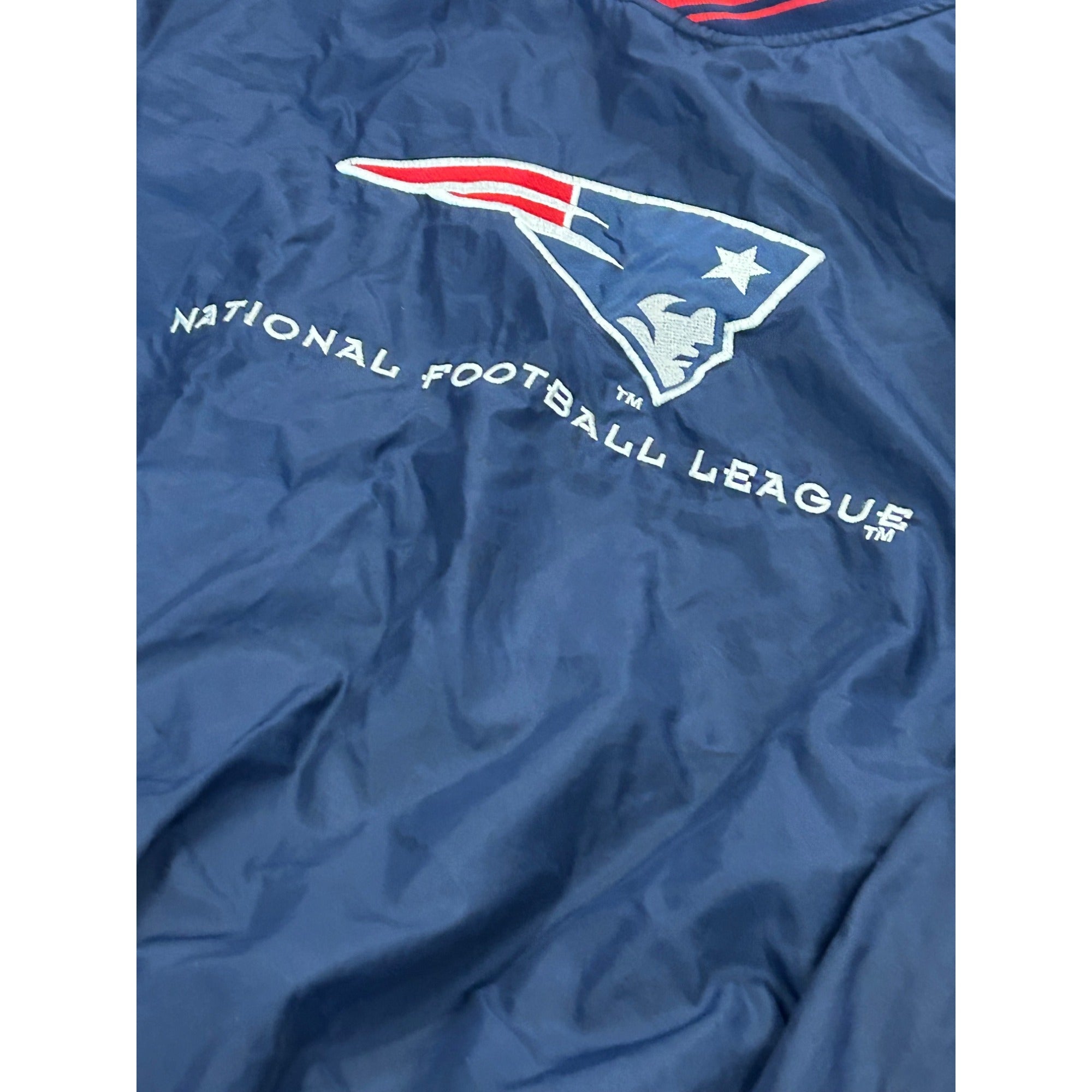 Vintage 1990's New England Patriots Logo Athletic NFL Pro Line Windbreaker XL
