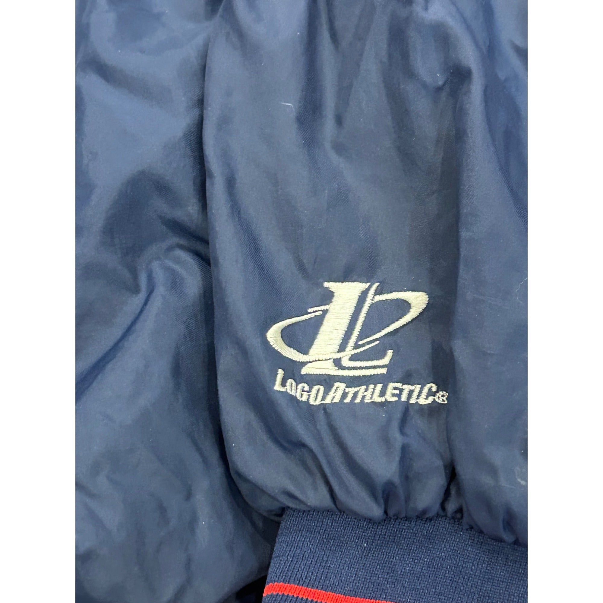 Vintage 1990's New England Patriots Logo Athletic NFL Pro Line Windbreaker XL