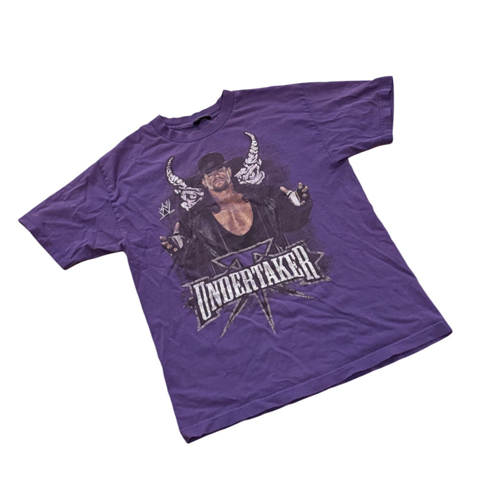 Vintage 2000's WWE The Undertaker Wrestling T-Shirt Purple Men's Small