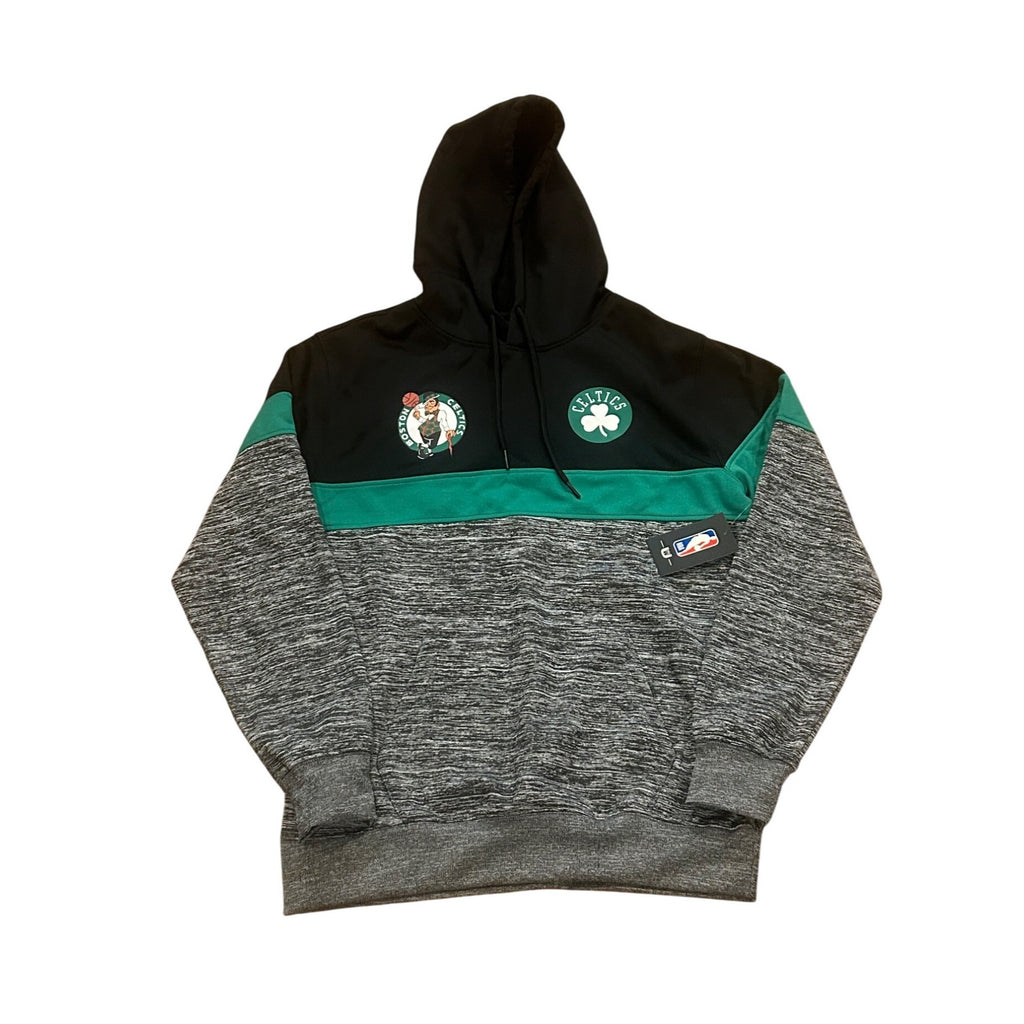 Boston Celtics NBA U Hooded Sweatshirt Gray Black Men's Medium NWT