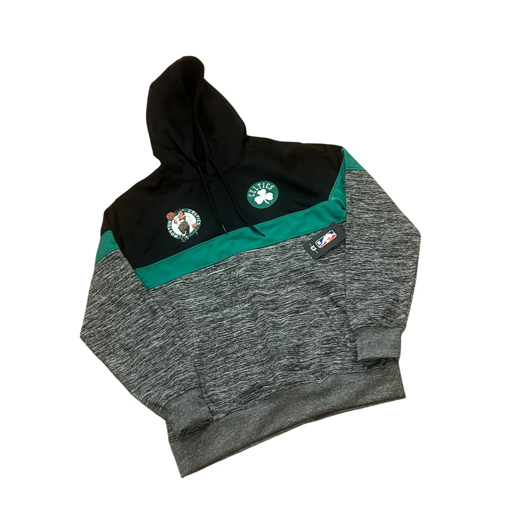Boston Celtics NBA U Hooded Sweatshirt Gray Black Men's Medium NWT