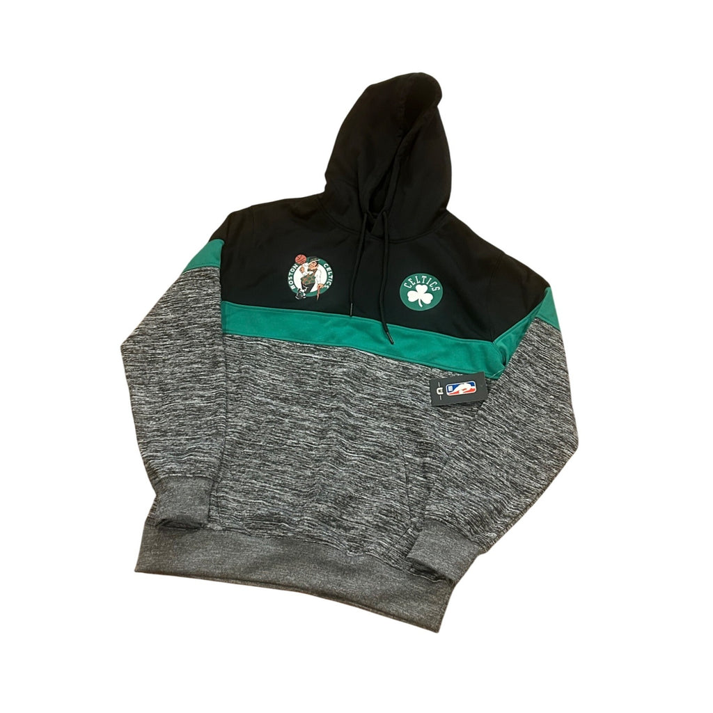 Boston Celtics NBA U Hooded Sweatshirt Gray Black Men's Medium NWT