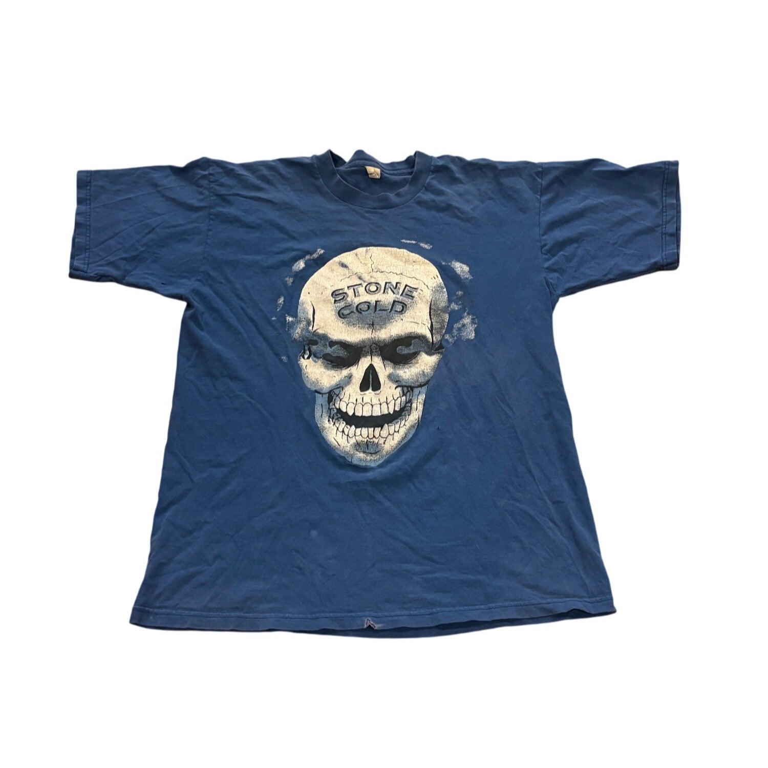 Vintage 90's Stone Cold Steve Austin Skull Head Wrestling T-Shirt WWF Medium